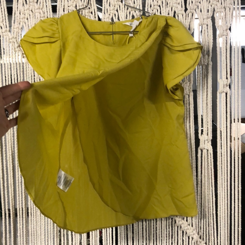 BCBGeneration Chartreuse blouse - Picture 3 of 4